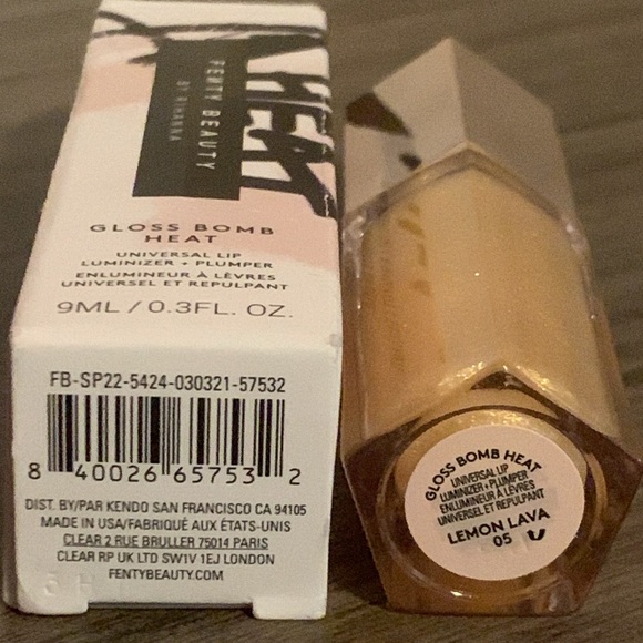 ✨Lemon Lava✨FENTY Beauty New in Box Gloss Bomb Heat - Luminizer & Plumper - Picture 7 of 7